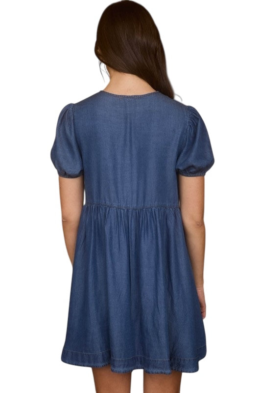 All For Me Chambray Dress