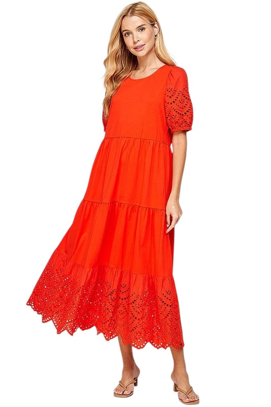 Young A Heart Orange Dress