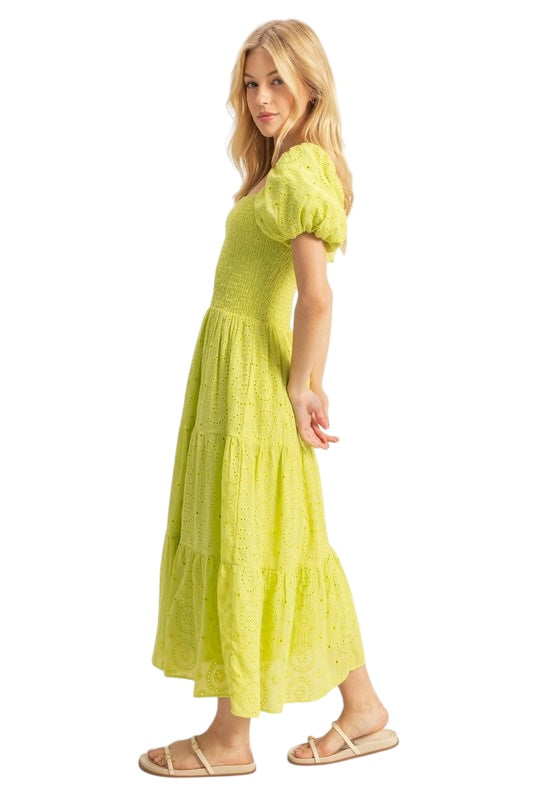 Happiness Is Homemade Lime Dress