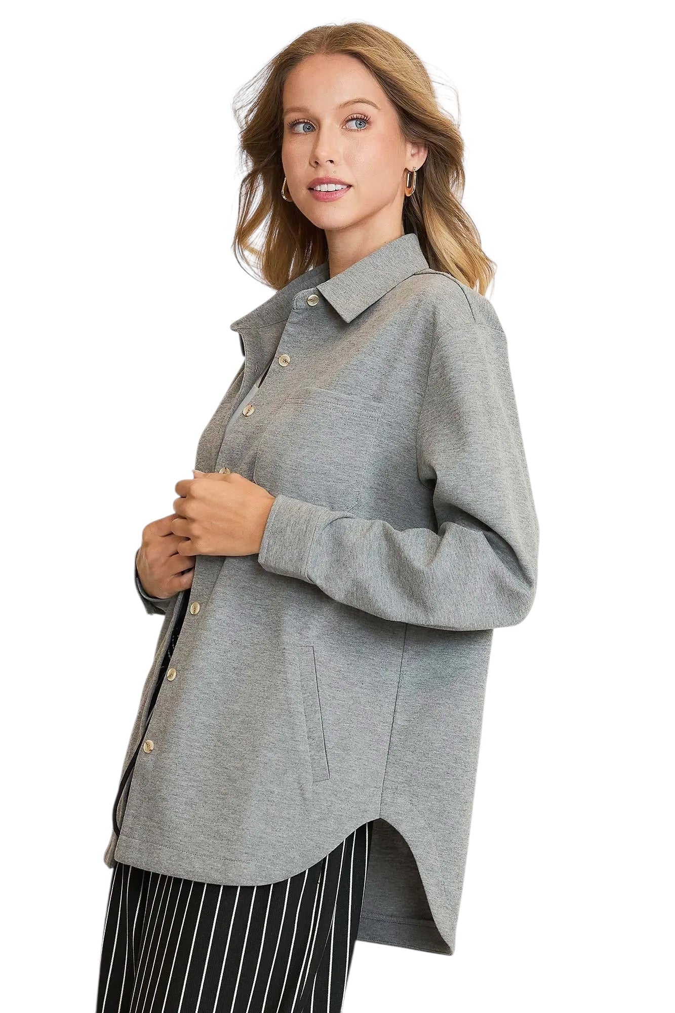 Close To The Heart Grey Top