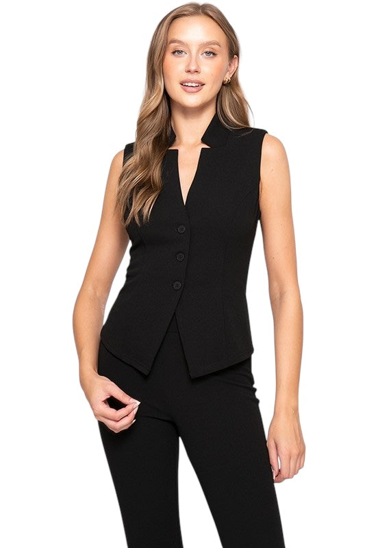 By Chance Button Down Vest