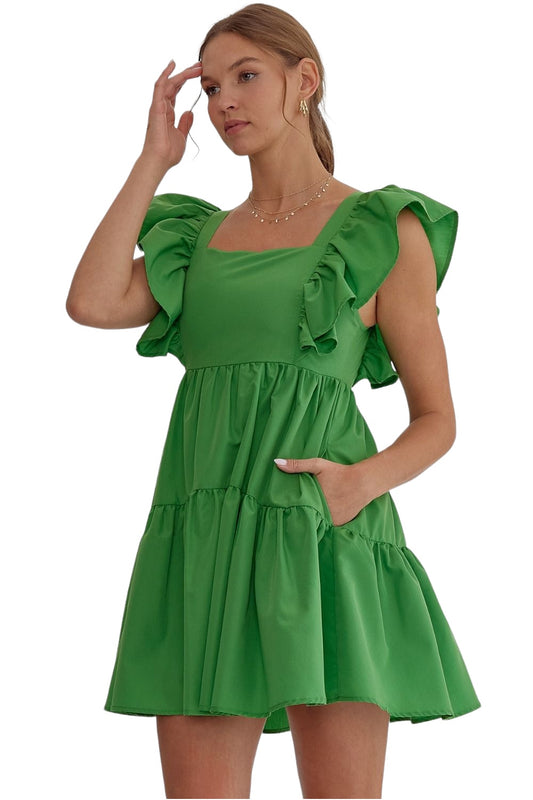 Here We Go Again Green Dress