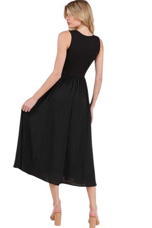 Classic Touch Black Tank Dress