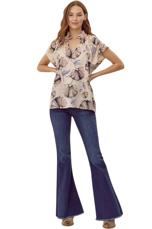 Sunny Satin Days Ahead Top