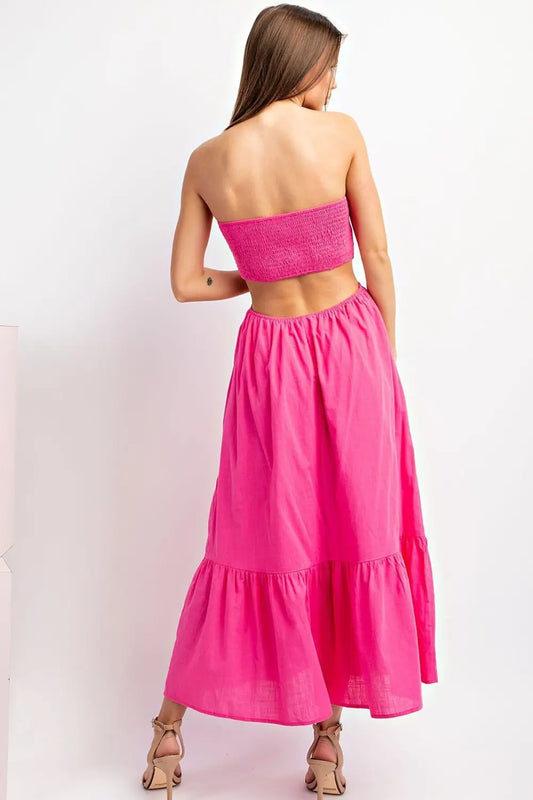 Weekend Getaway Pink Midi