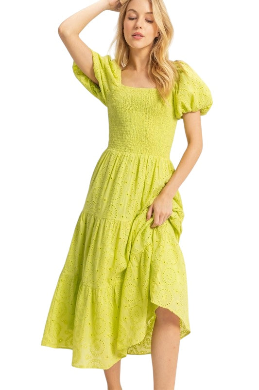 Happiness Is Homemade Lime Dress
