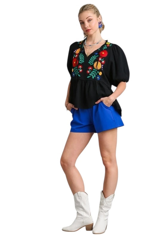 Something Extra Embroidered Top