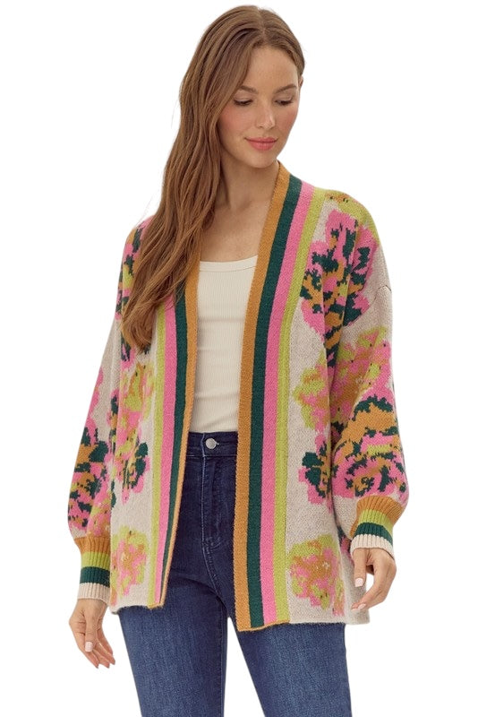 Remember The Time Lime Mix Cardigan