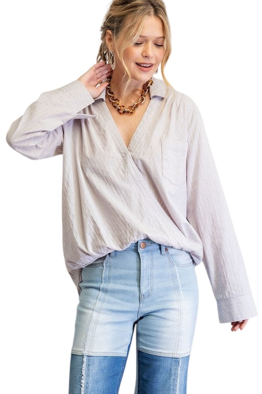 Take Me Along Grey Top