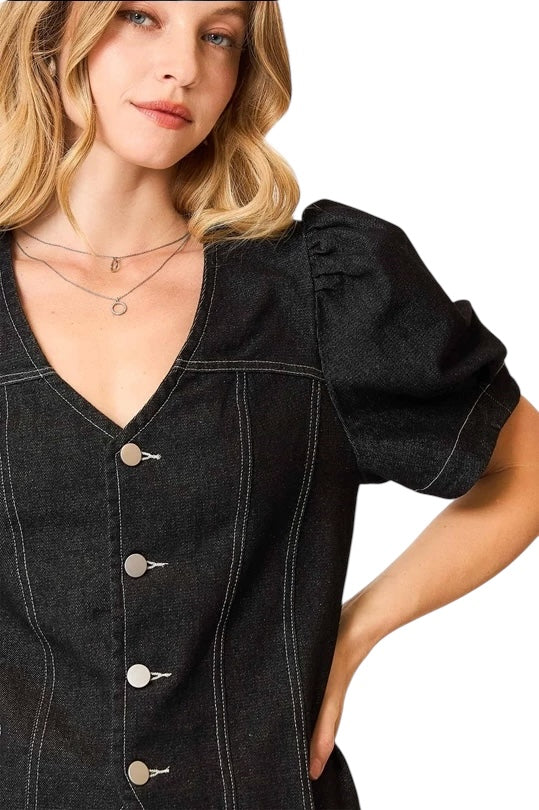 Without A Doubt Denim Top