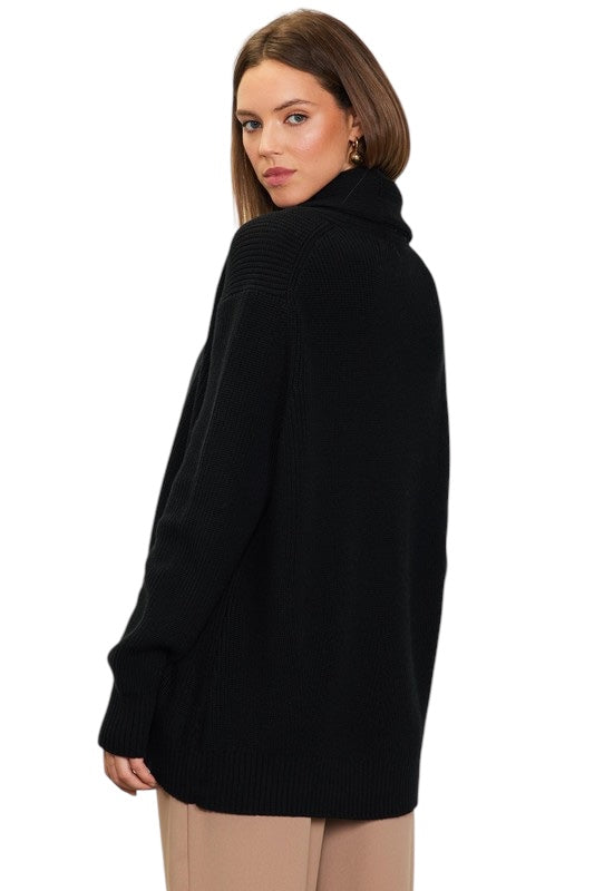 Bright Mornings Black Cardigan
