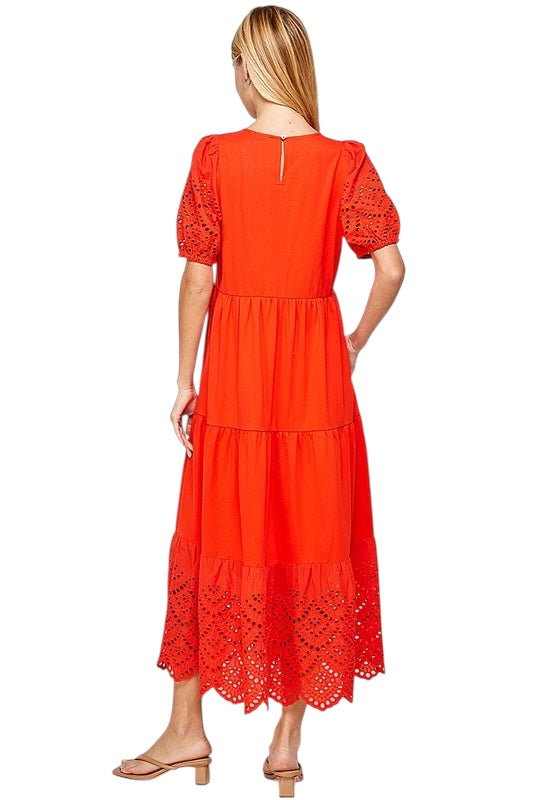Young A Heart Orange Dress