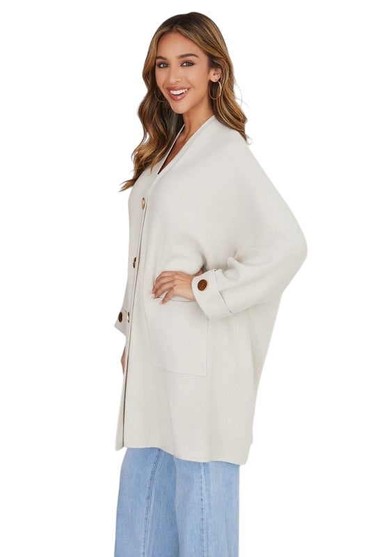 Beige: Watch Her Reign Cardigan