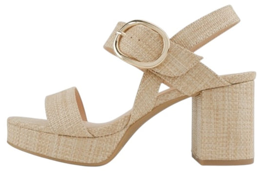 The Tiffany Raffia Heel