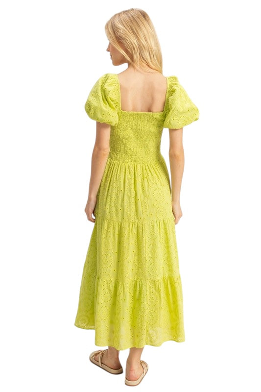 Happiness Is Homemade Lime Dress
