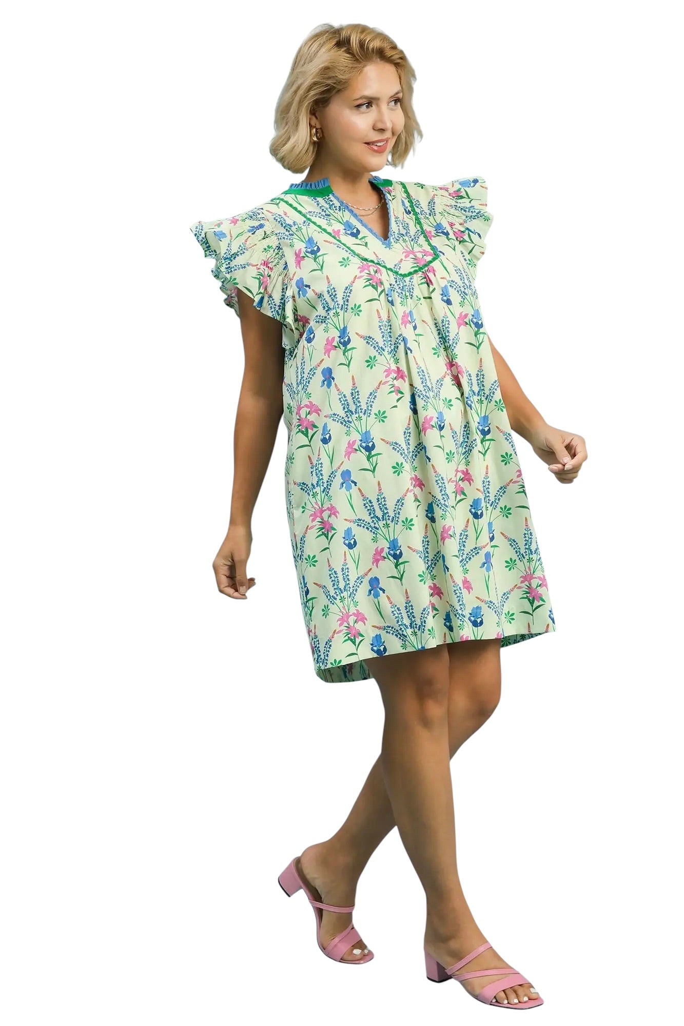 (P) Effortlessly Trying Mint Mini Dress