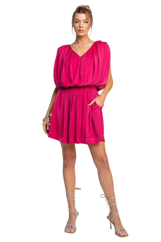 Feeling Herself Fuchsia Dress