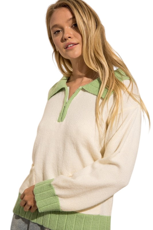 I Will Be Back Cream Pullover