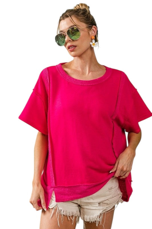 Glow From Within Fuchsia Top
