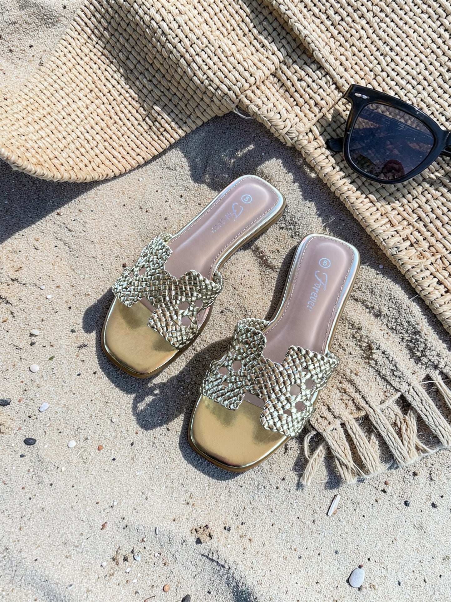 The Gladys Gold Sandal