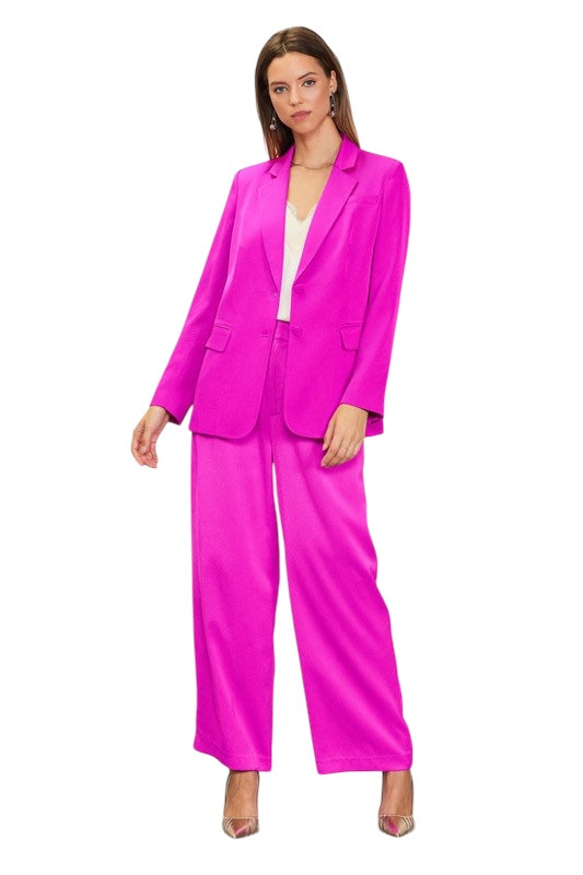 It's Been Real Magenta Blazer