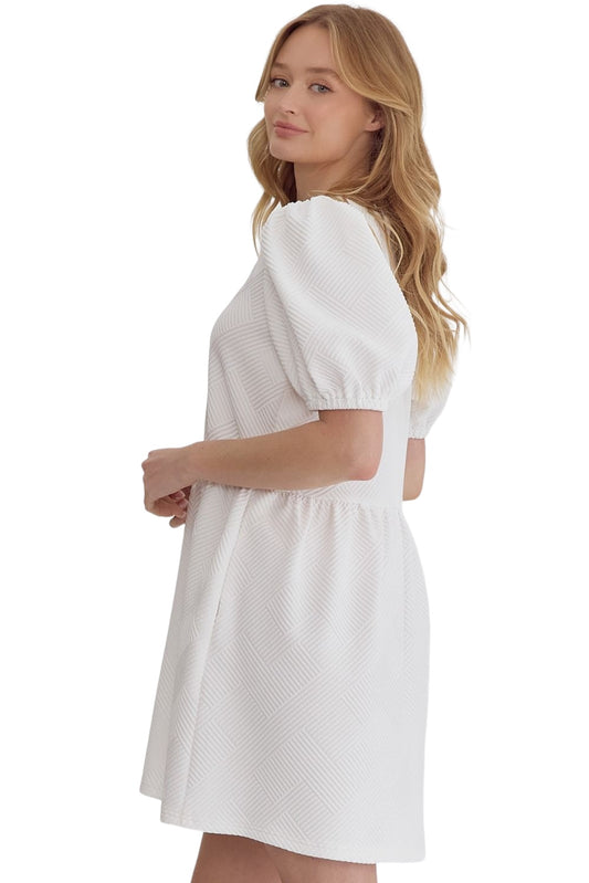 True White: Unbreakable Interests Dress