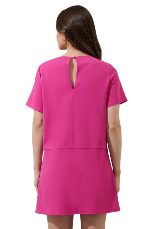 Simple Times Fuchsia Dress