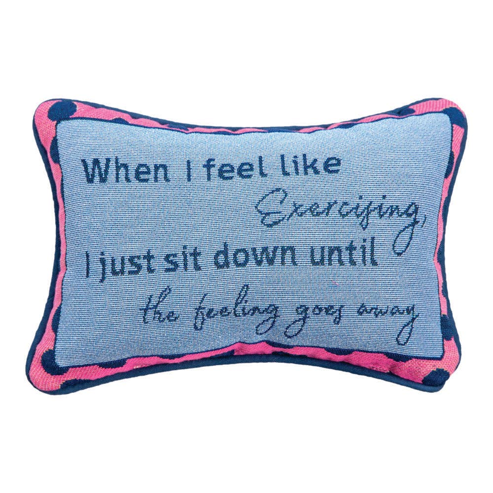 When I Feel Word Pillow