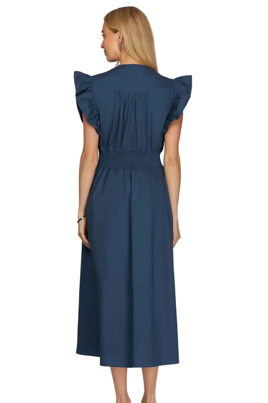 I Get My Way Navy Dress