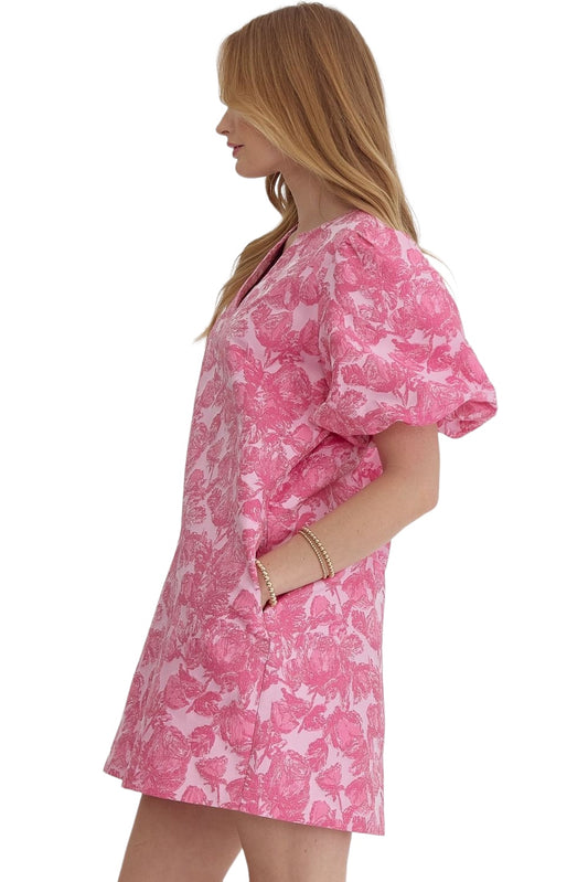 Blossoming Resilience Pink Dress