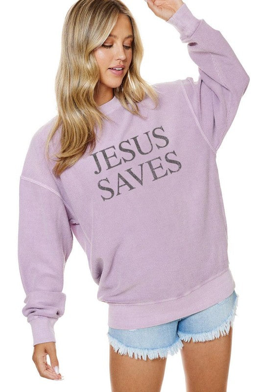Jesus Saves Crewneck