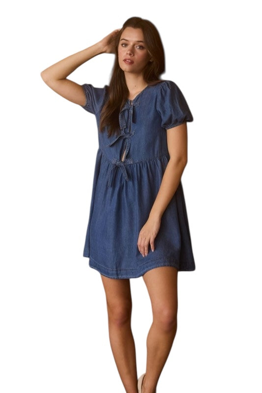 All For Me Chambray Dress