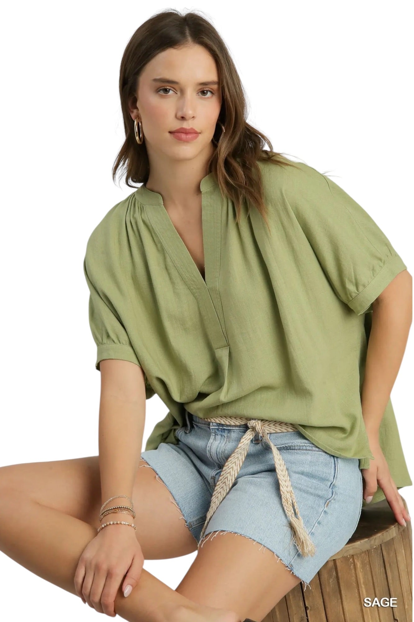 Wait For The Call Sage Top