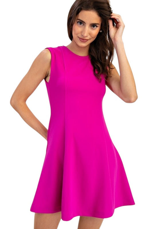 In The Moment Magenta Dress