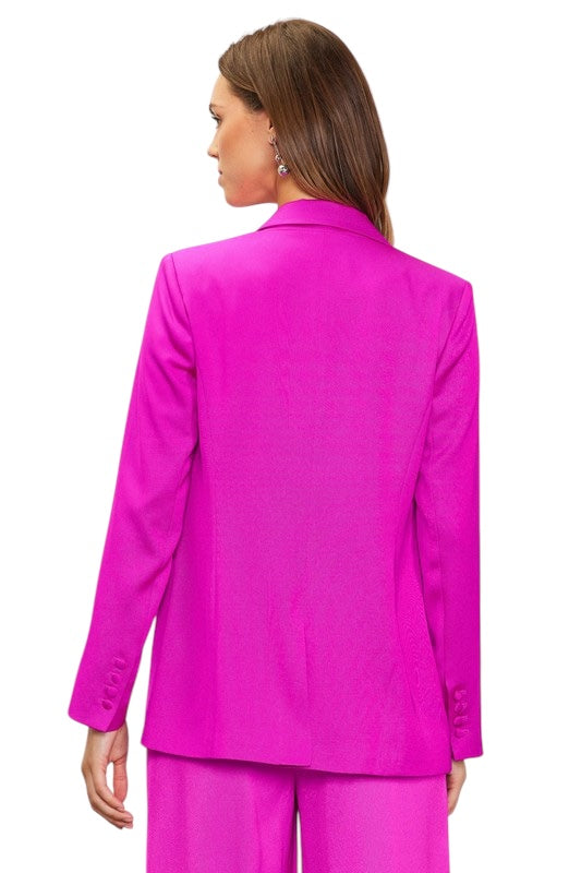 It's Been Real Magenta Blazer