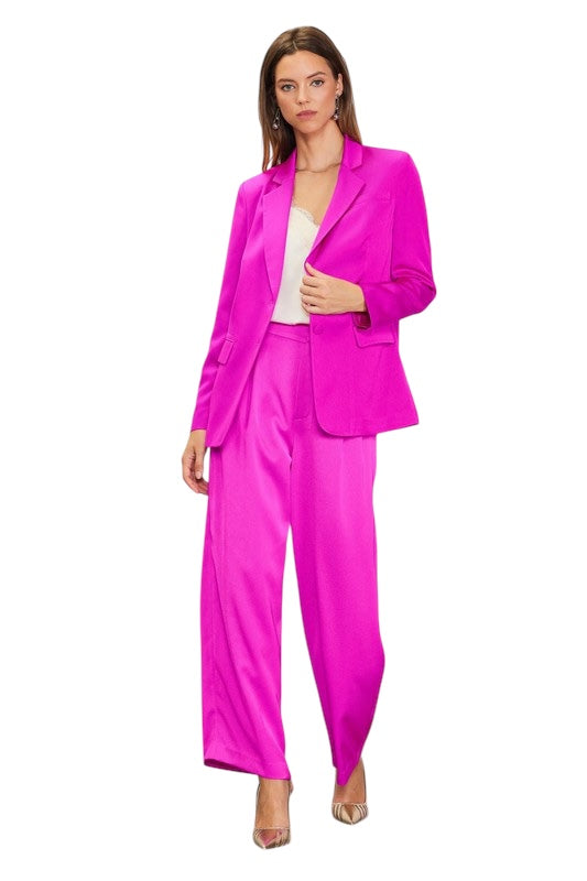 It's Been Real Magenta Blazer