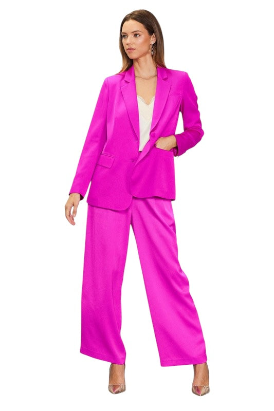 It's Been Real Magenta Blazer