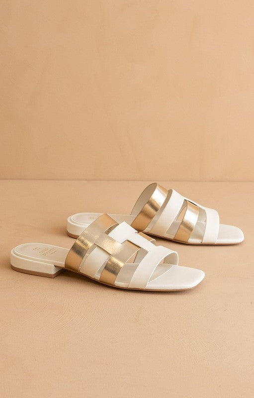 The Presley White Sandal