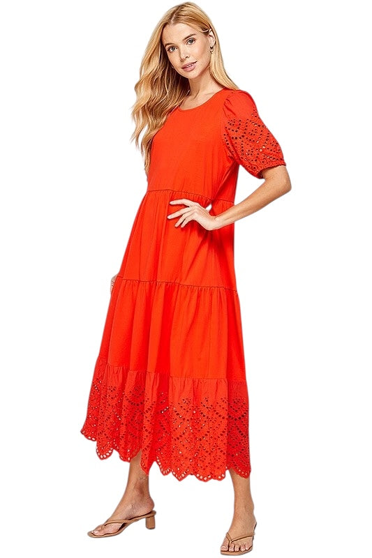 Young A Heart Orange Dress