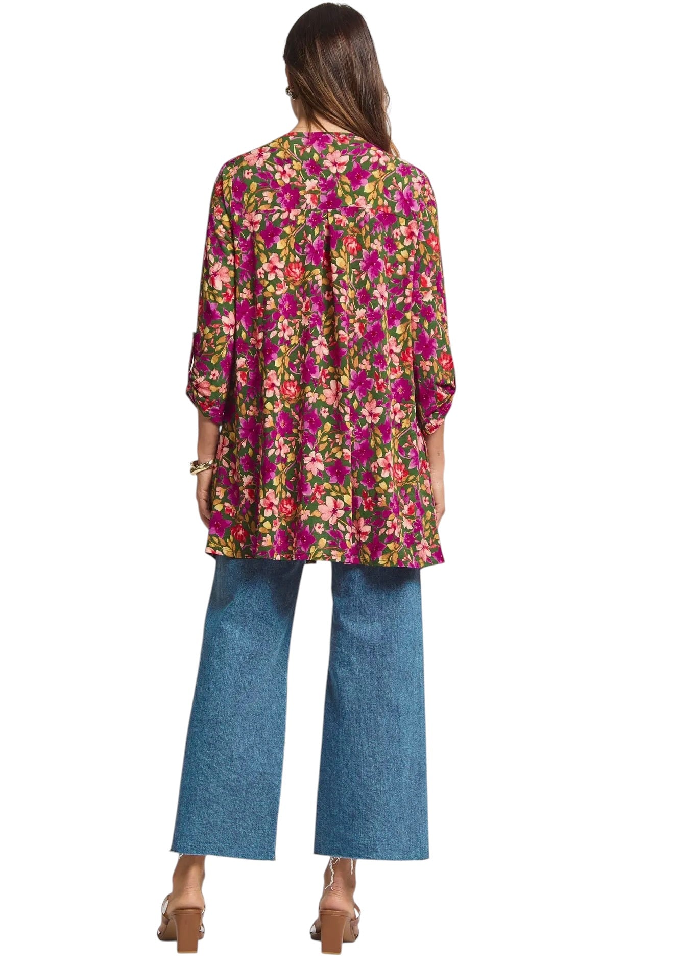 Gone Coastal Printed Cardigan