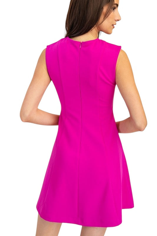 In The Moment Magenta Dress