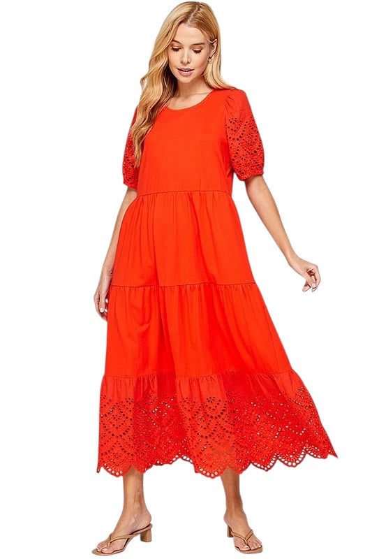 Young A Heart Orange Dress