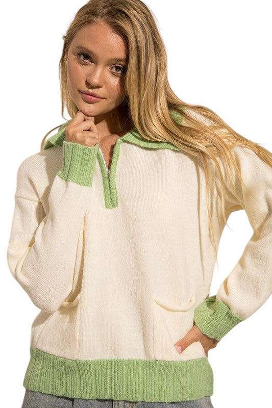 I Will Be Back Cream Pullover