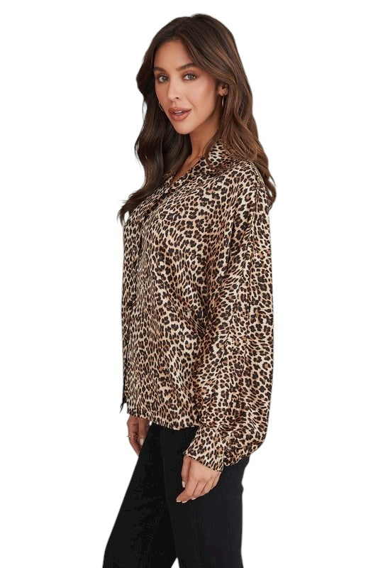 Wanting More Leopard Top
