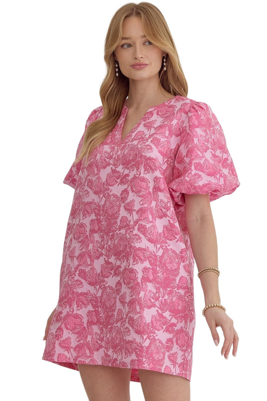 Blossoming Resilience Pink Dress