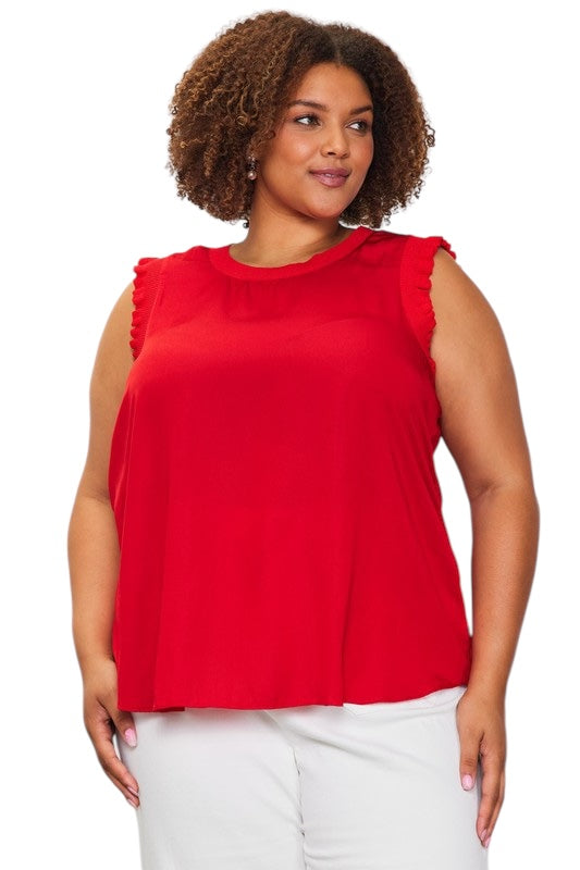 This Sweetest Rose Red Top