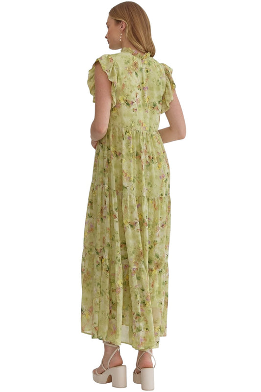 The Goddess She Is Lime Dress