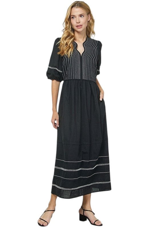 All In The Detail Black Dress