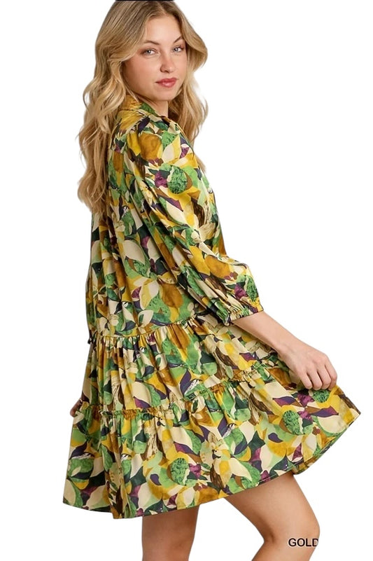 All In Time Golden Mix Dress