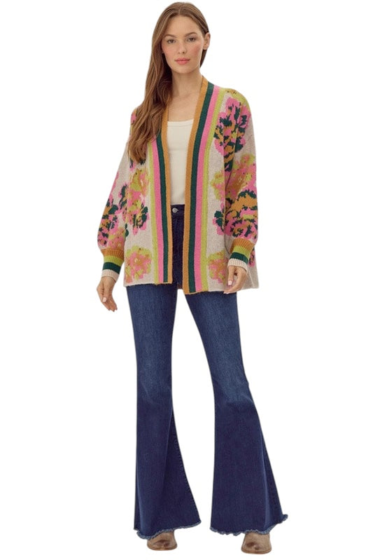 Remember The Time Lime Mix Cardigan